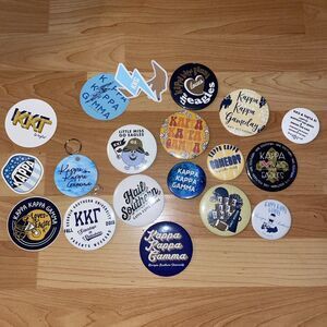 Kappa Kappa Gamma Sorority Pinback Buttons Stickers Key Chain Georgia Southern